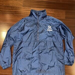 Vintage Yankees Windbreaker Adidas Blue Jacket!